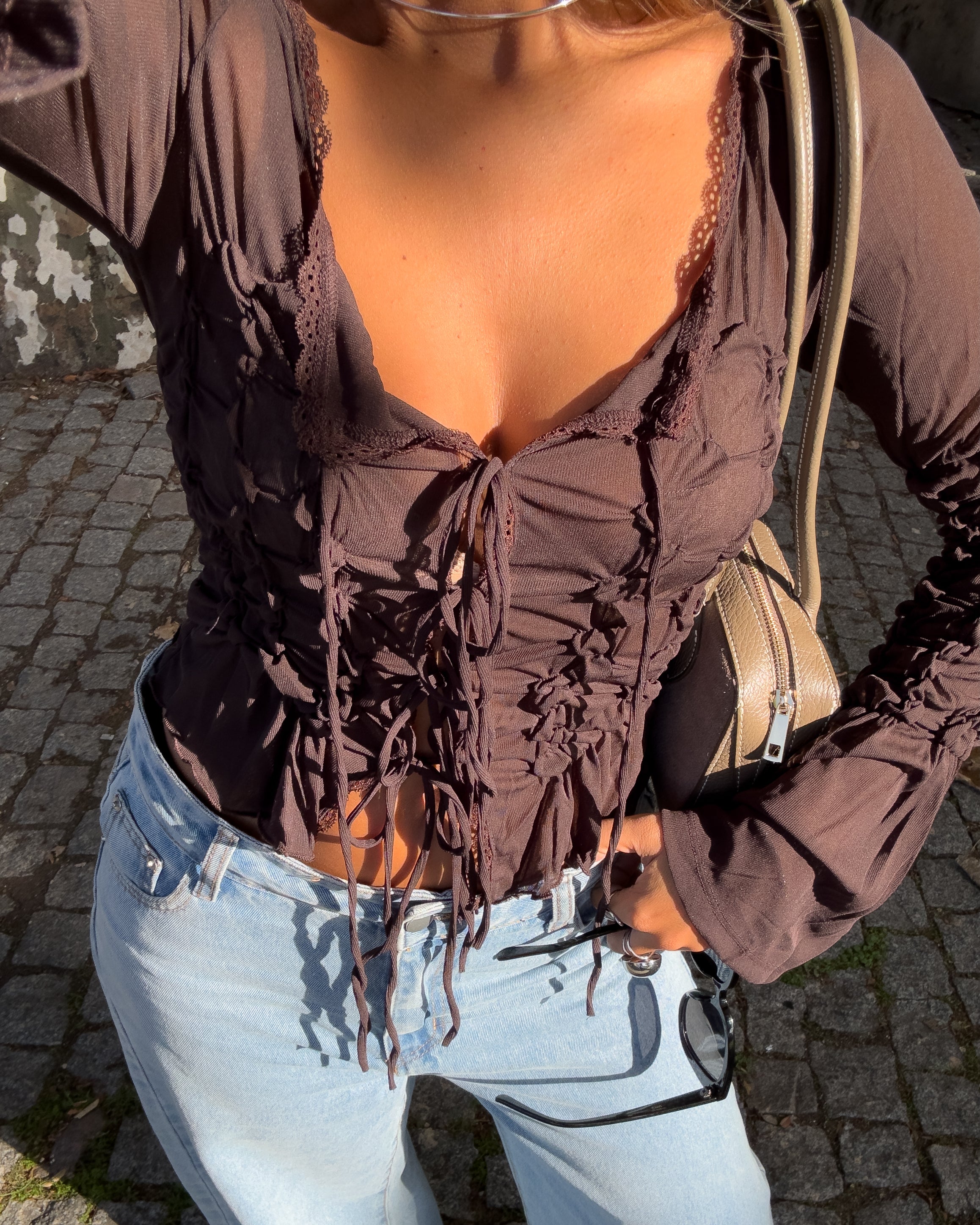 RAVEN RUCHED TOP