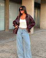 HARPER FAUX LEATHER JACKET