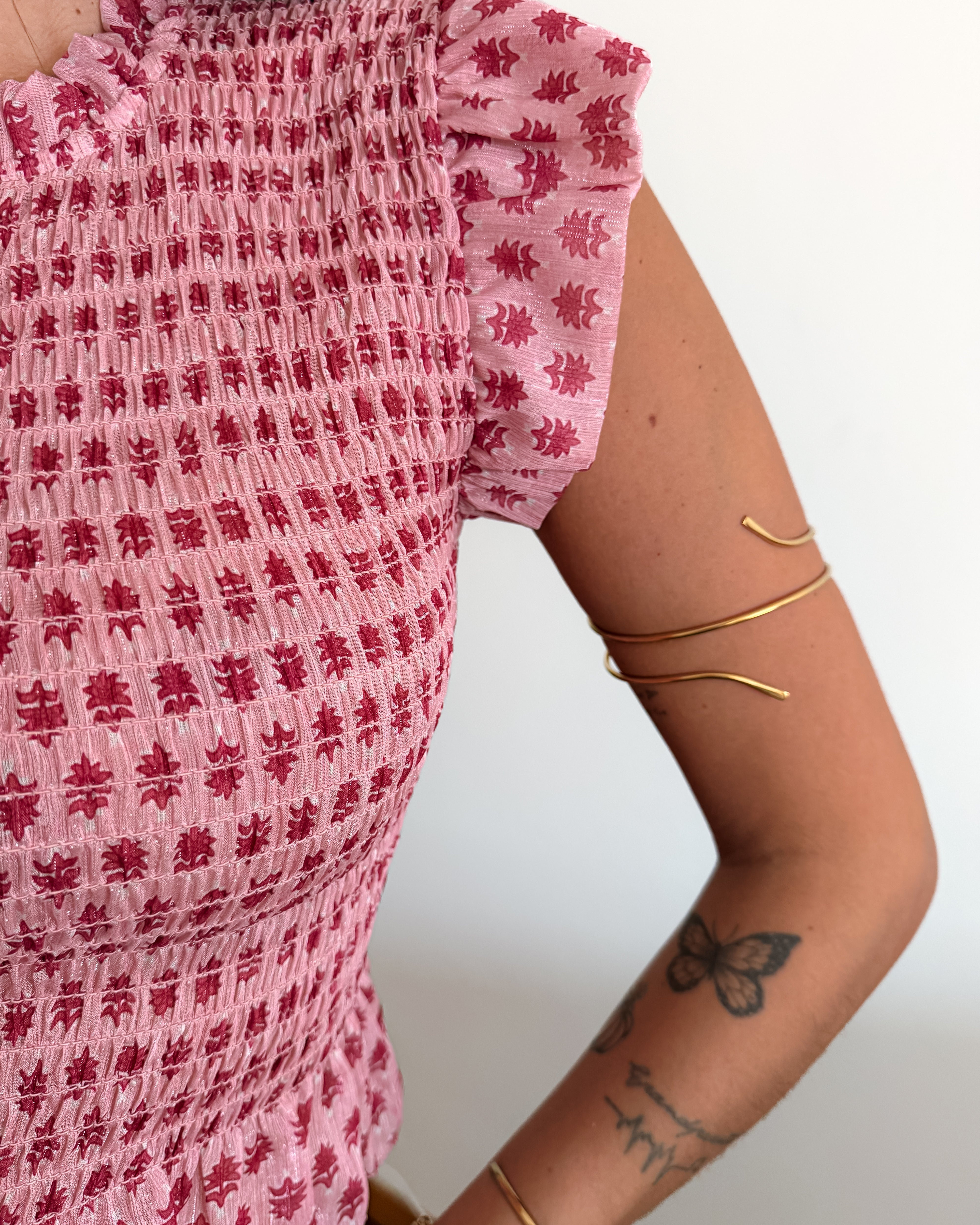 TOP CHARLOTTE - PINK & RED