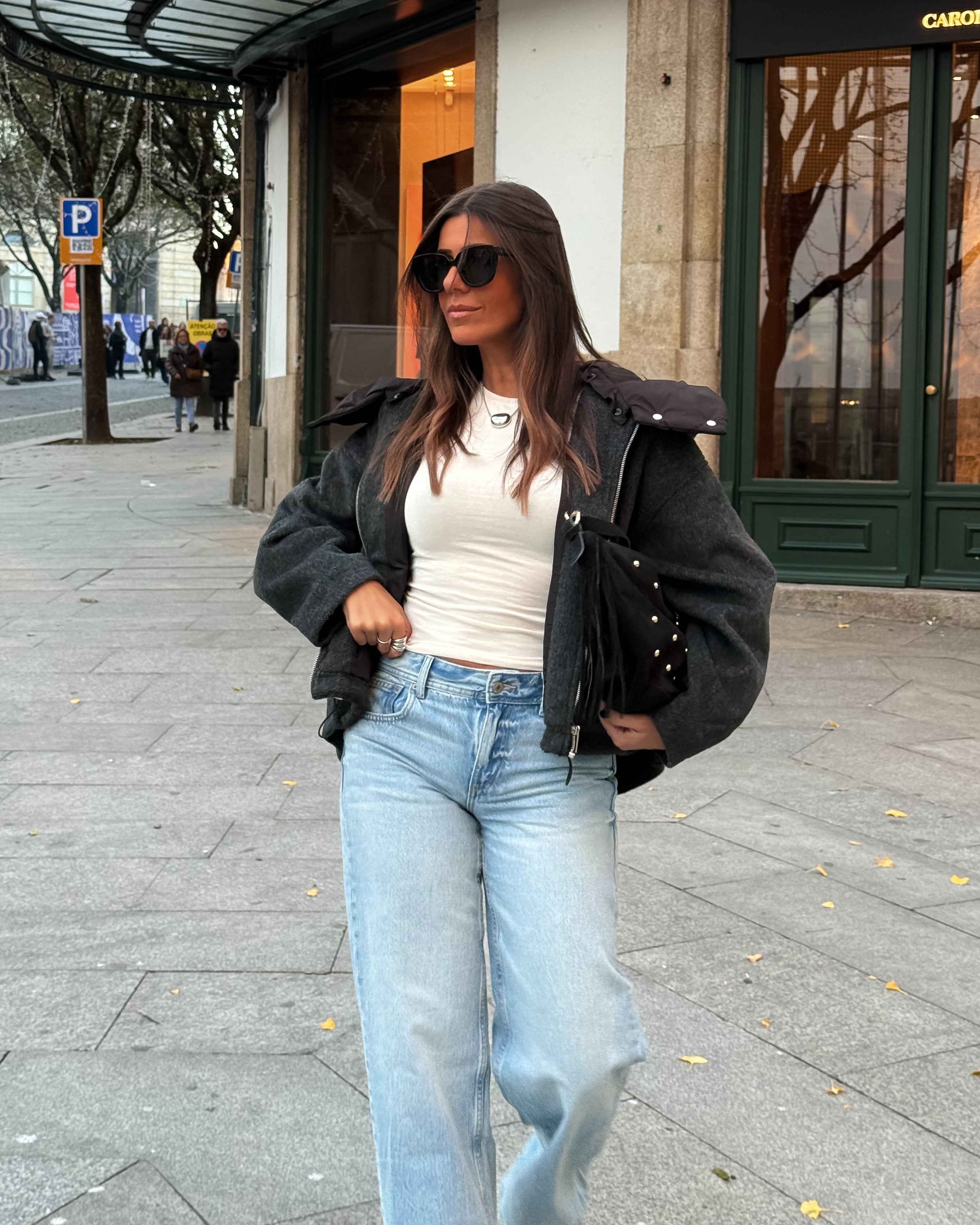 Wool Hooded Zip Jacket