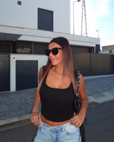 MOCHY BASIC TOP - BLACK