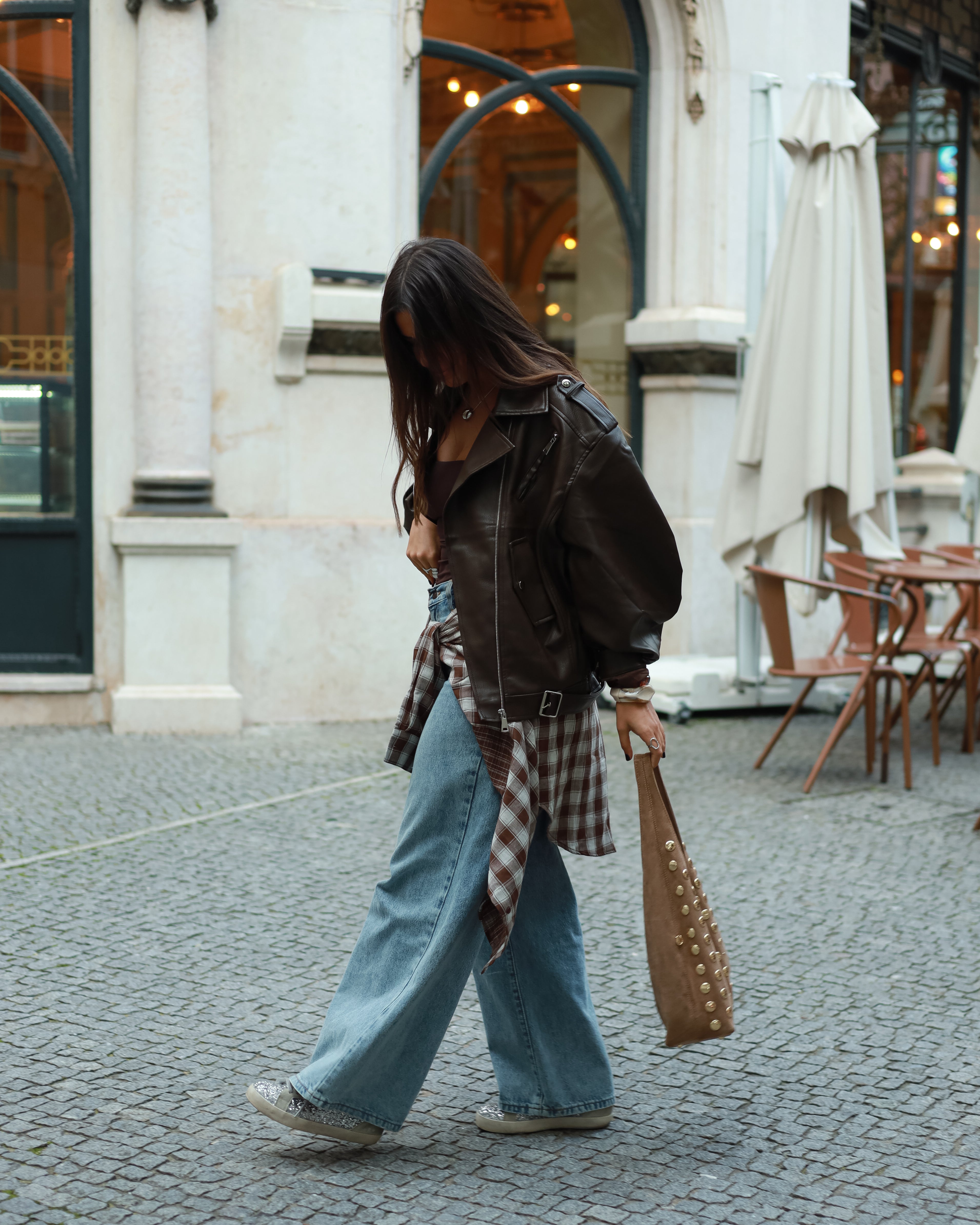 Faux Leather Biker Jacket