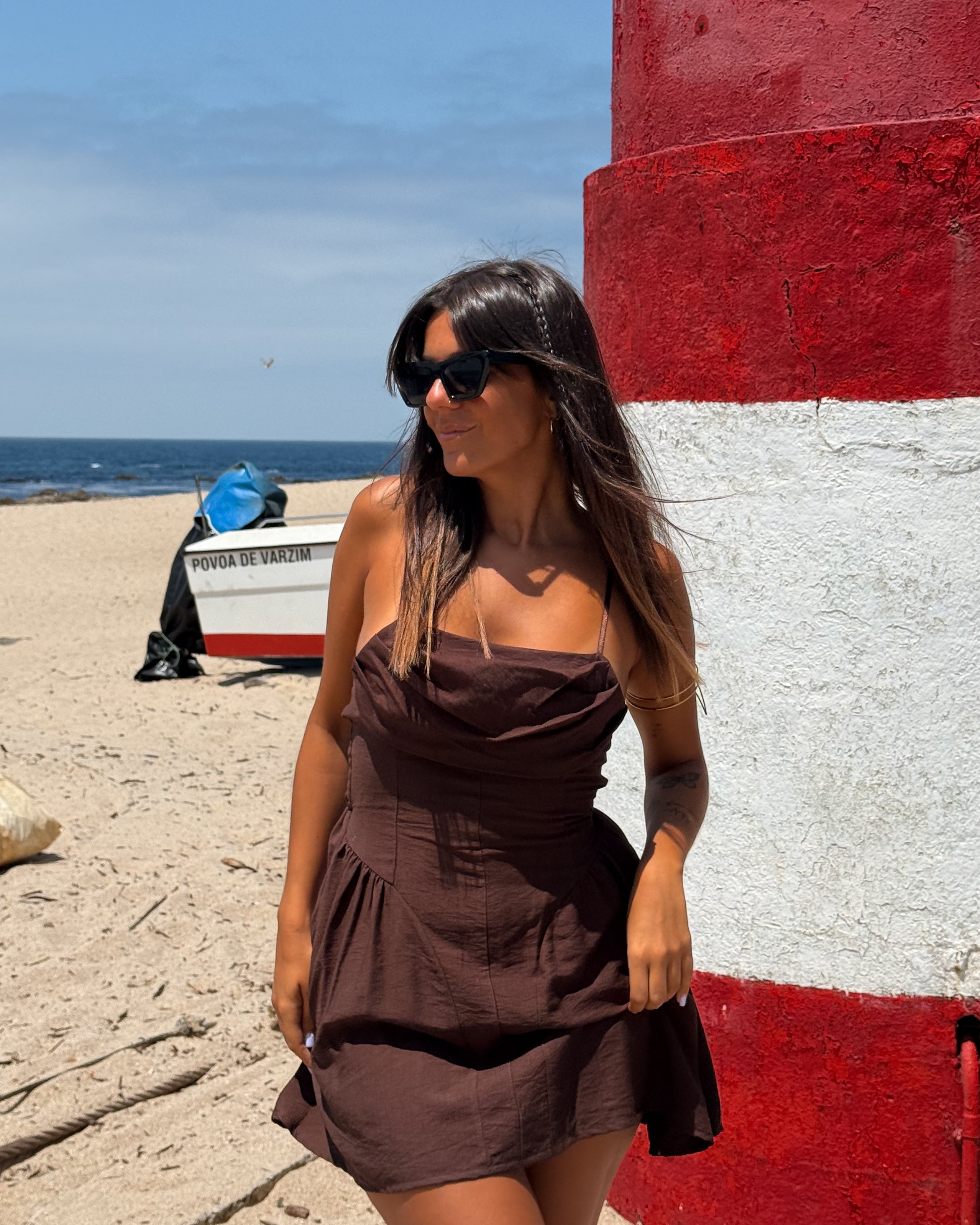 Marella Dress - Brown
