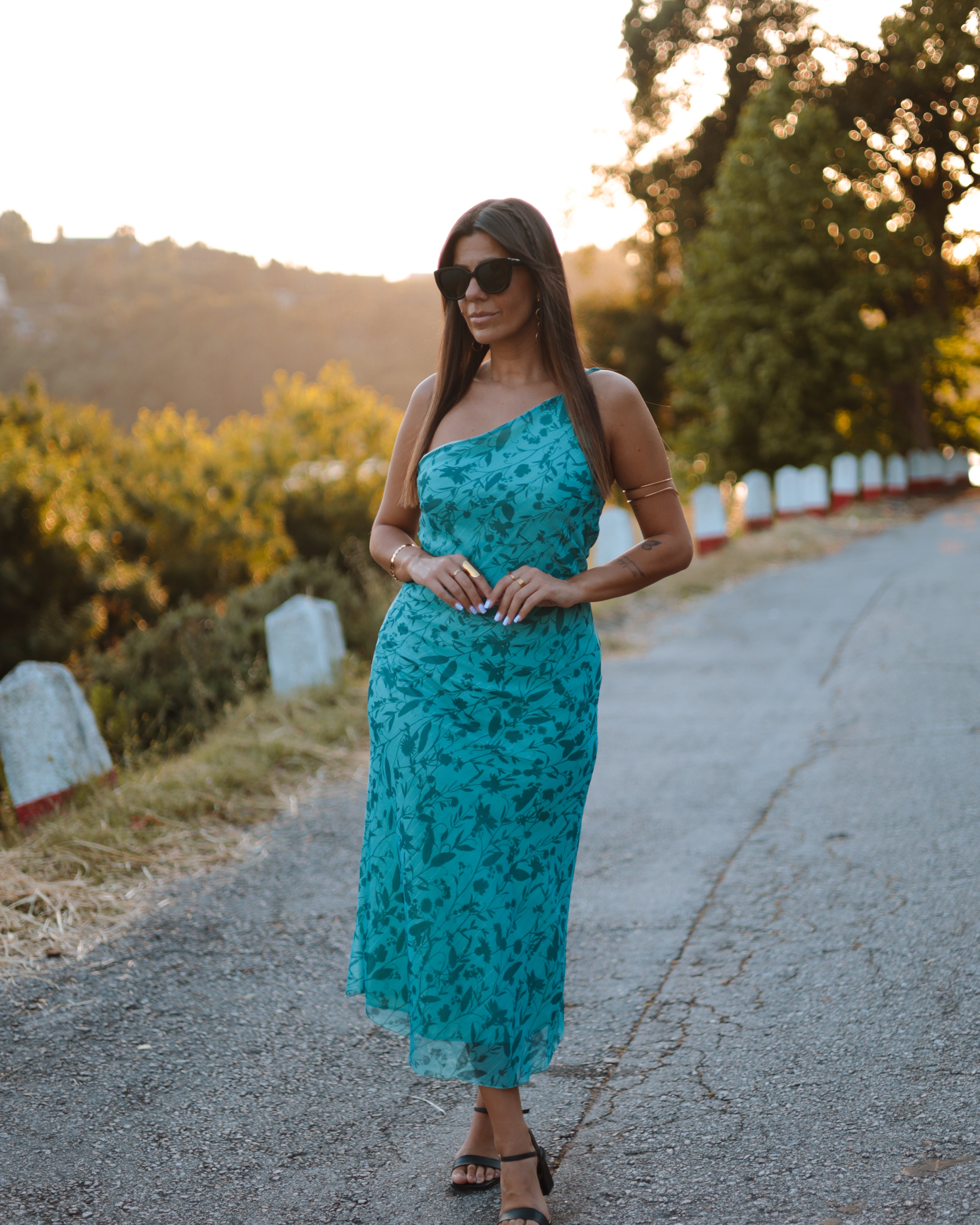 ABBY DRESS - FLORAL BLUE
