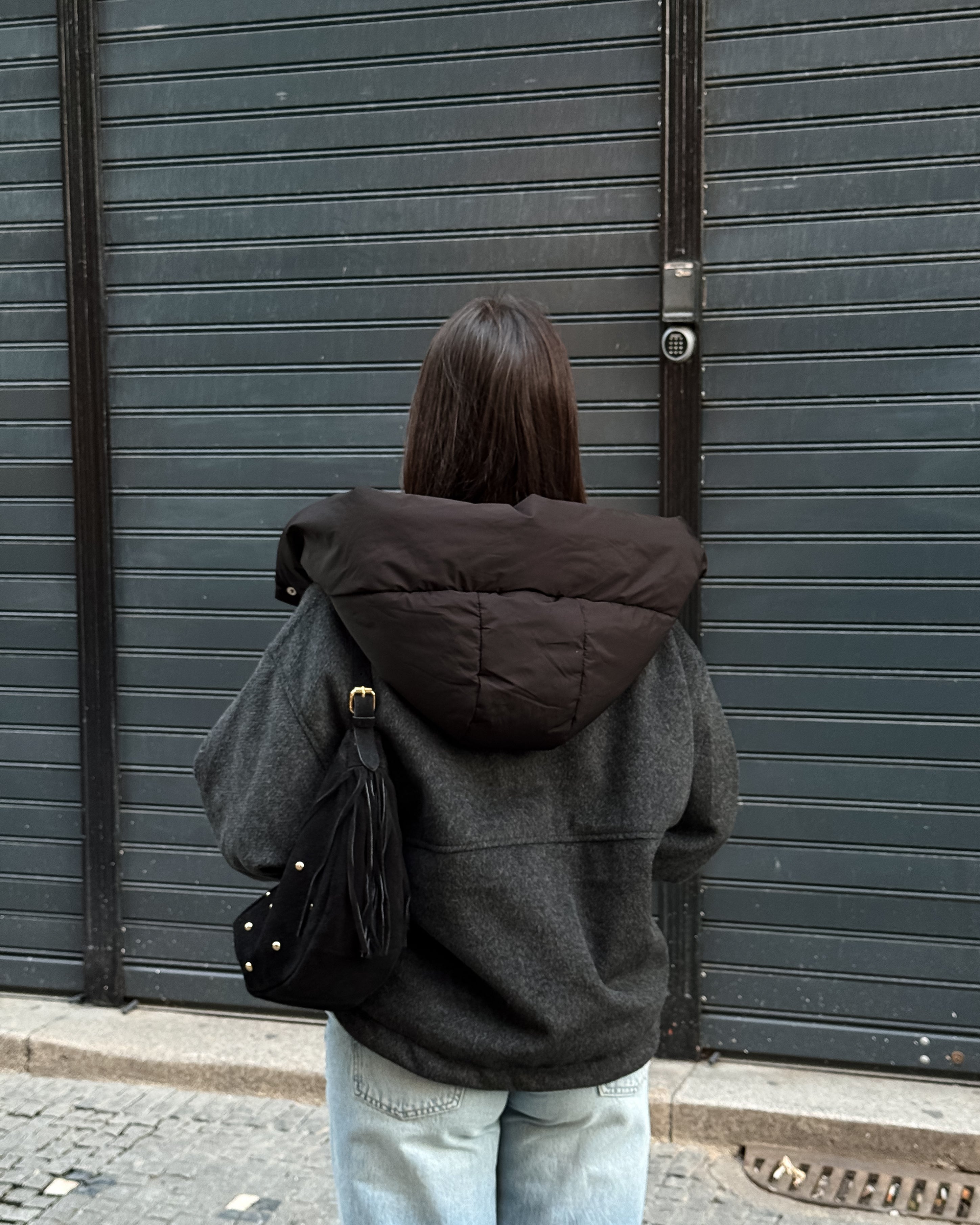 Wool Hooded Zip Jacket