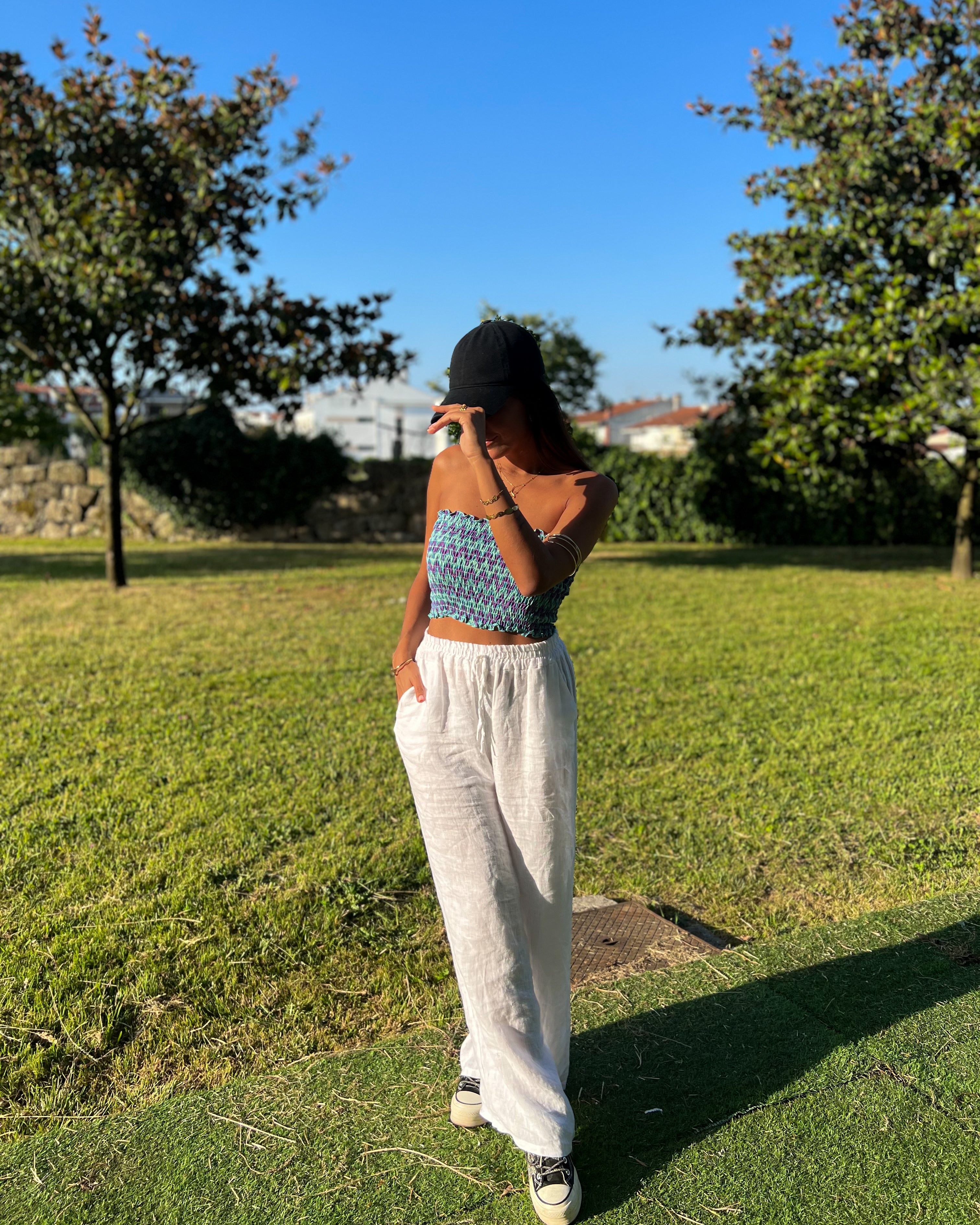 PANTALONES 100% LINO