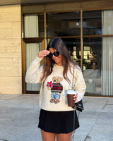 TEDDY WOOL BLEND SWEATER - SAND