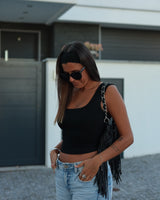 MOCHY BASIC TOP - BLACK