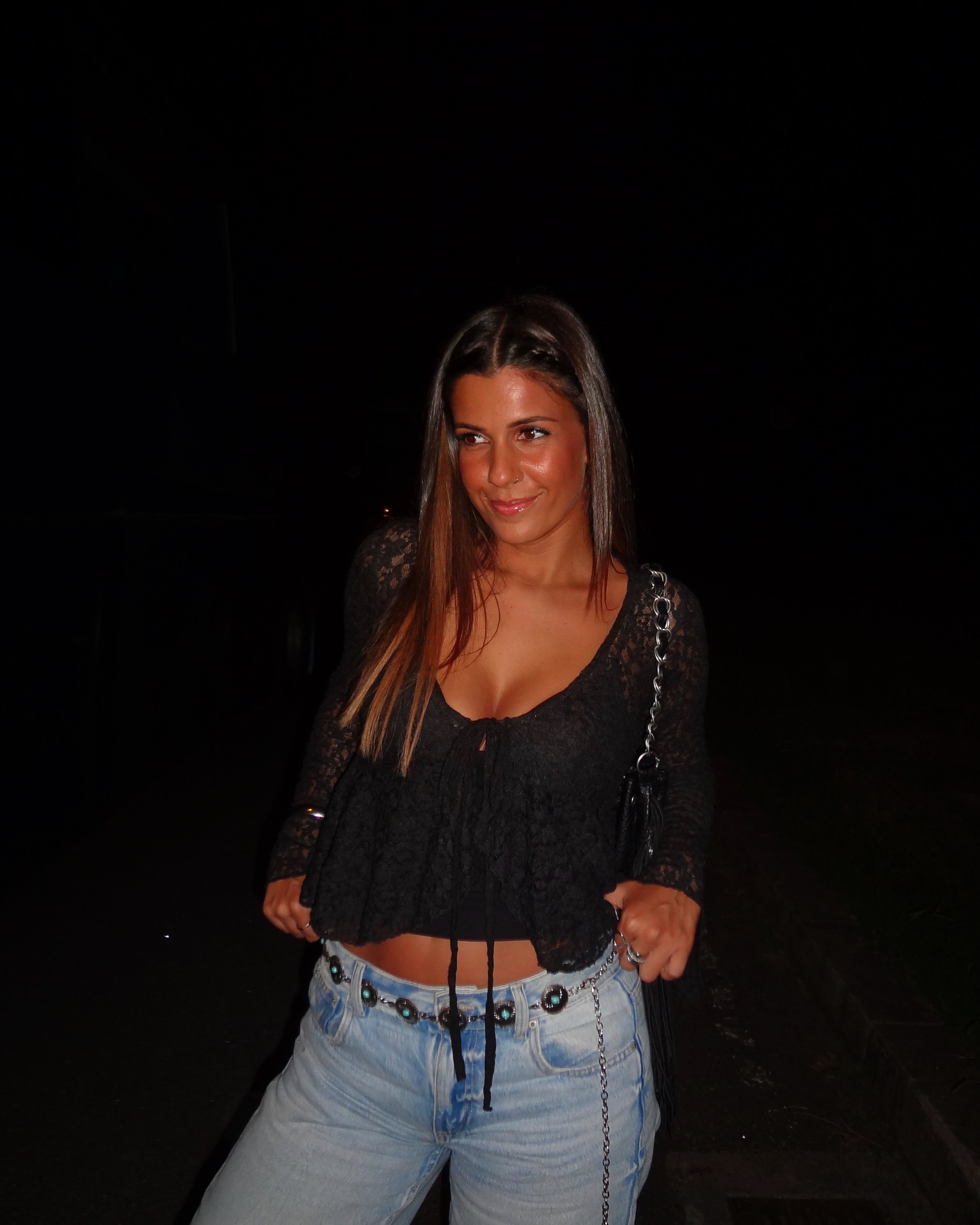 LANA LACE TOP - BLACK