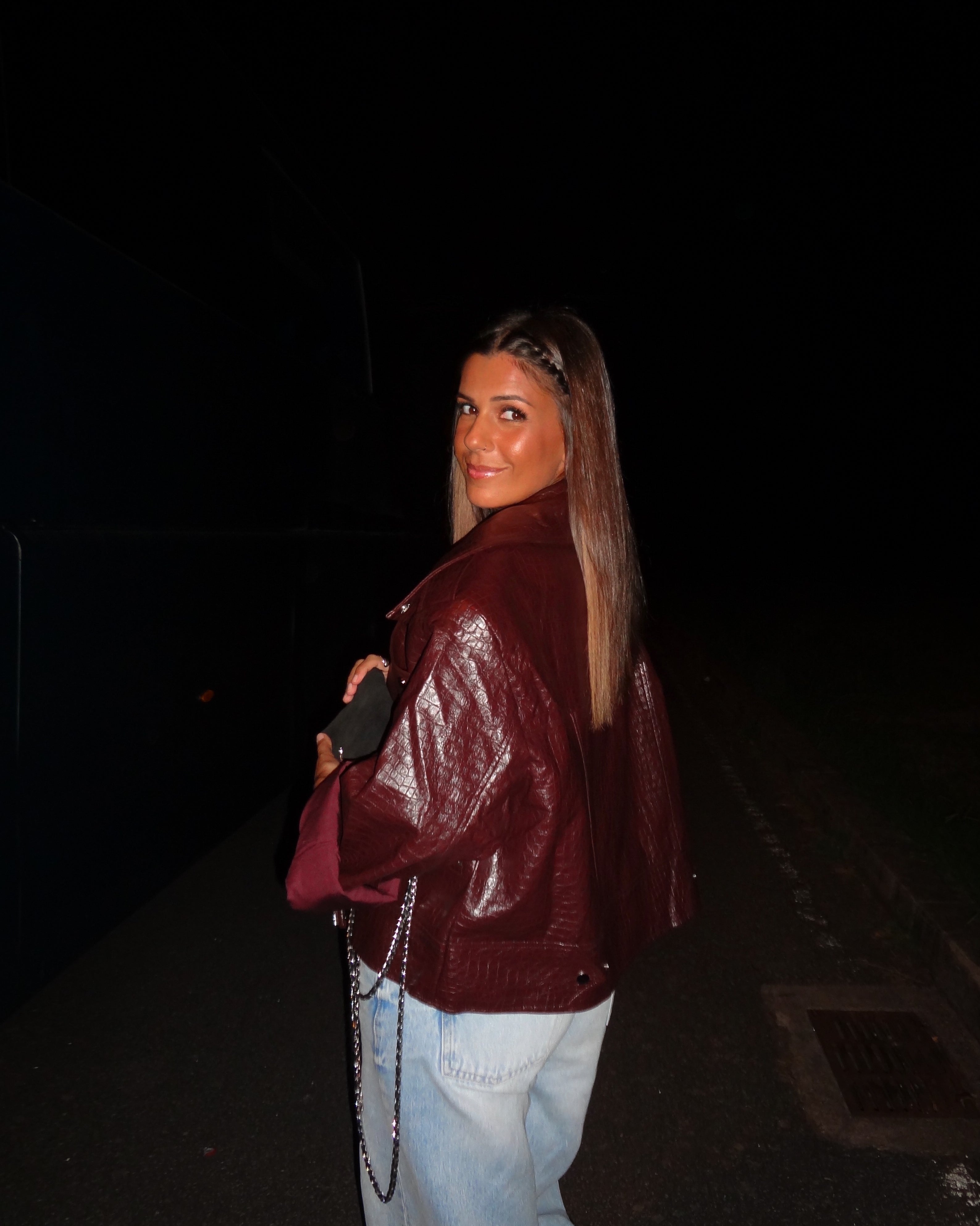 RAVEN OVERSIZED JACKET - BURGUNDY